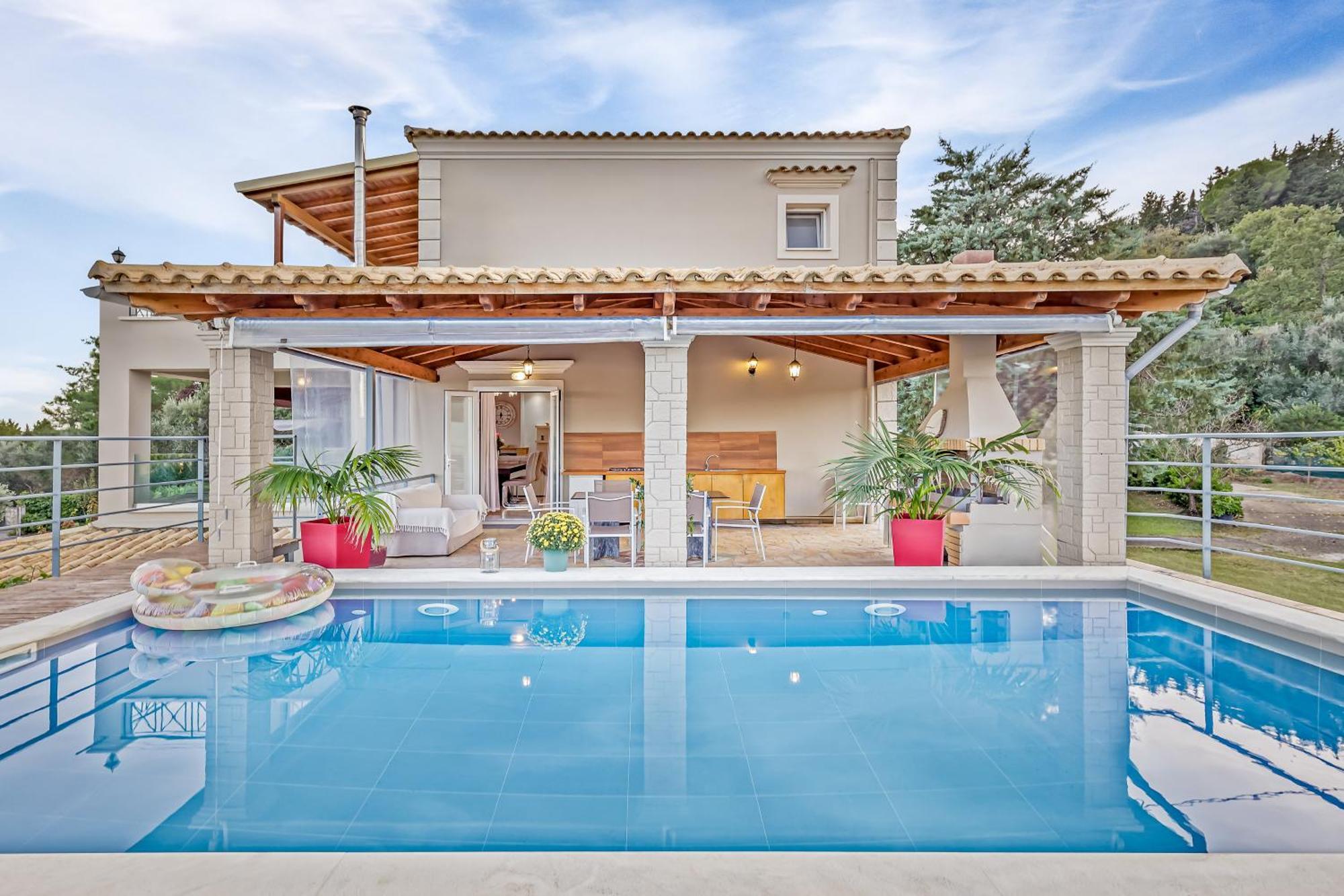 Villa Olivia Corfu - Amazing Sea-View 3 Bedroom Villa With A Pool Γαζάτικα Εξωτερικό φωτογραφία