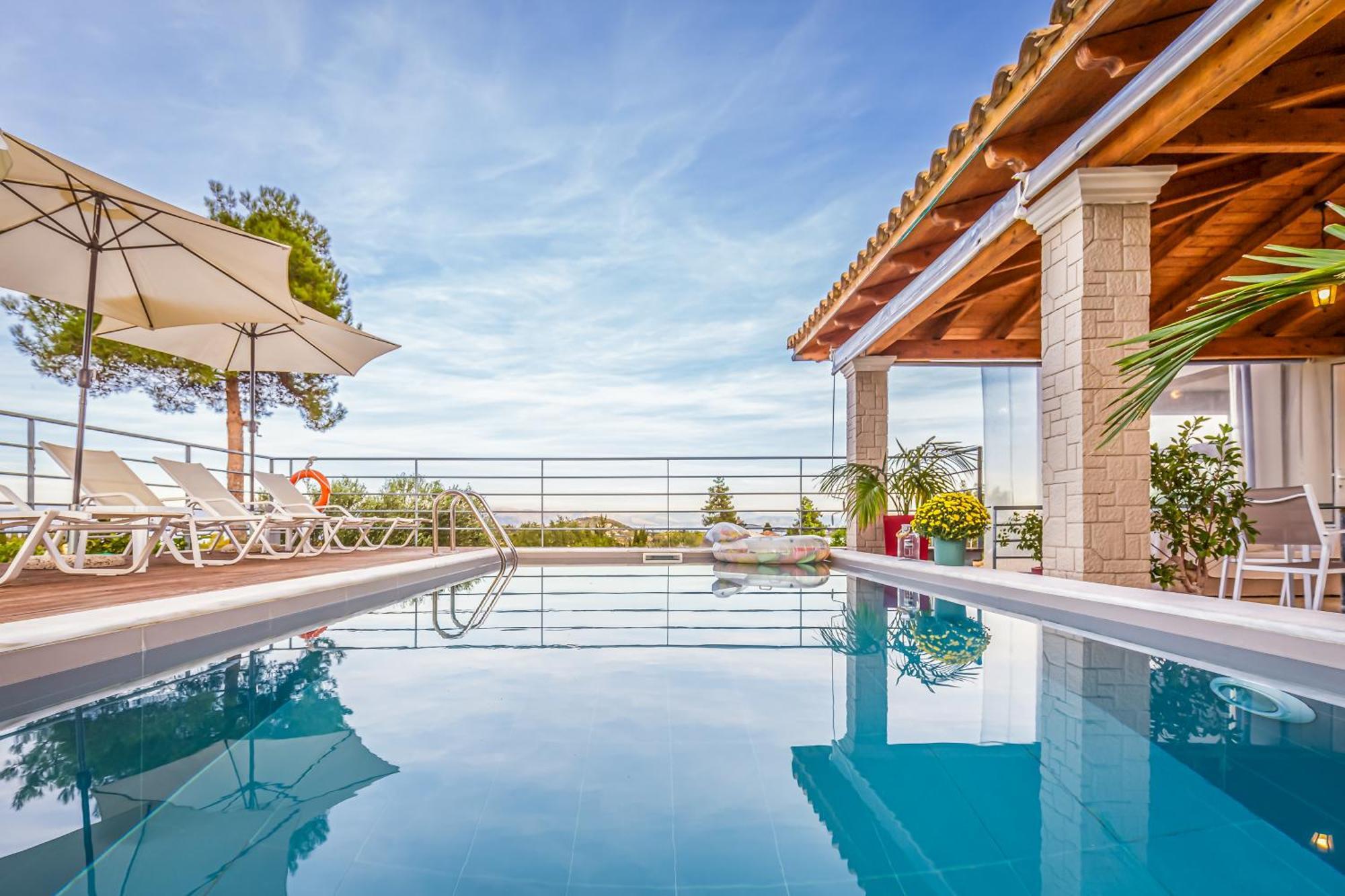 Villa Olivia Corfu - Amazing Sea-View 3 Bedroom Villa With A Pool Γαζάτικα Εξωτερικό φωτογραφία