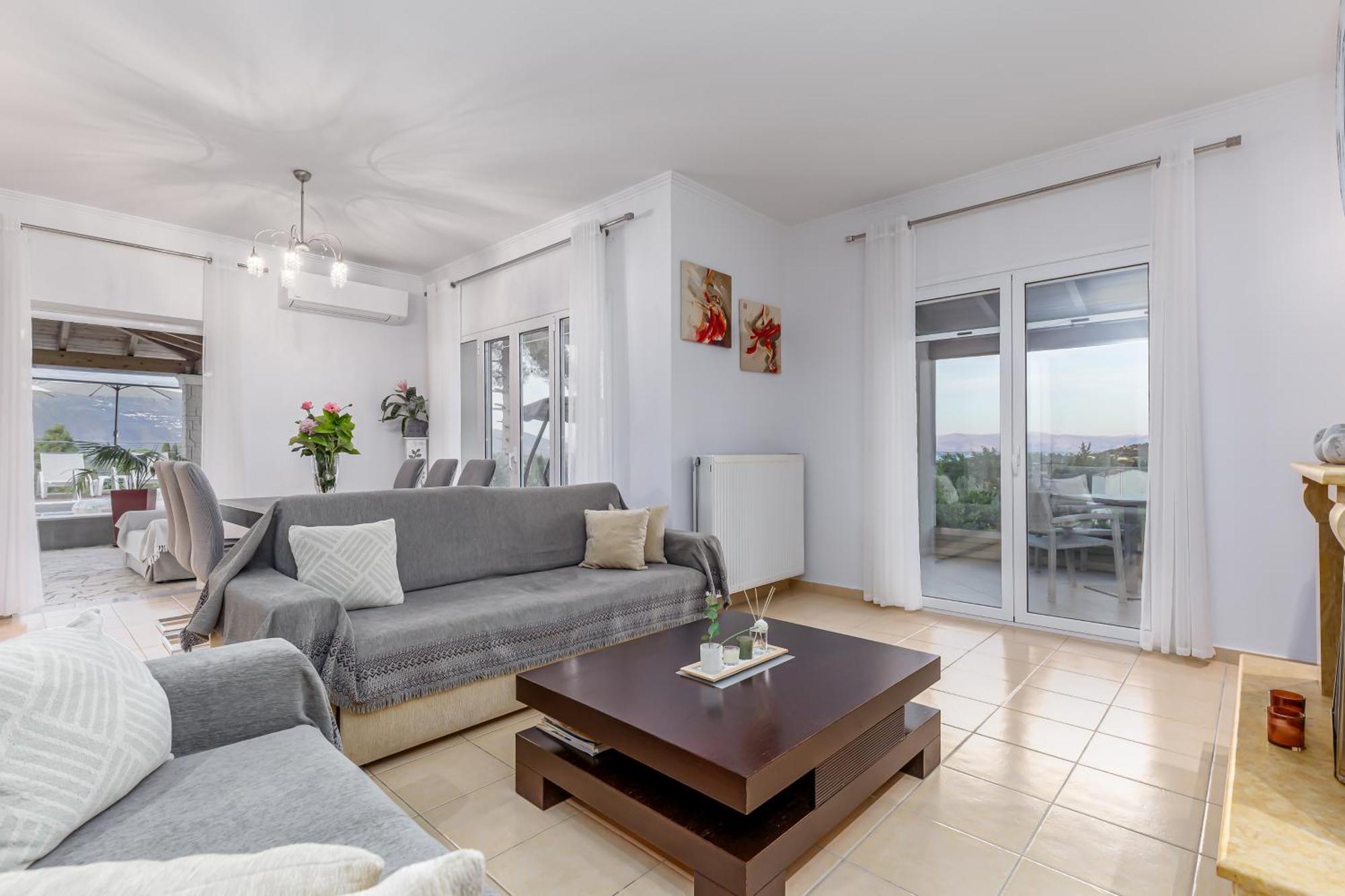 Villa Olivia Corfu - Amazing Sea-View 3 Bedroom Villa With A Pool Γαζάτικα Εξωτερικό φωτογραφία